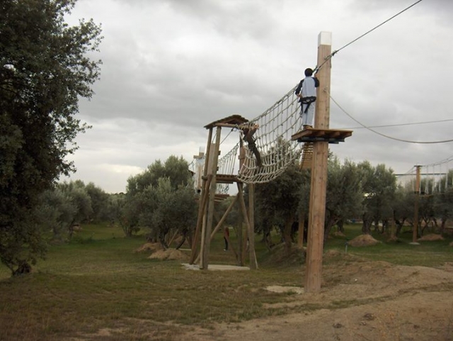 llegando a la tirolina